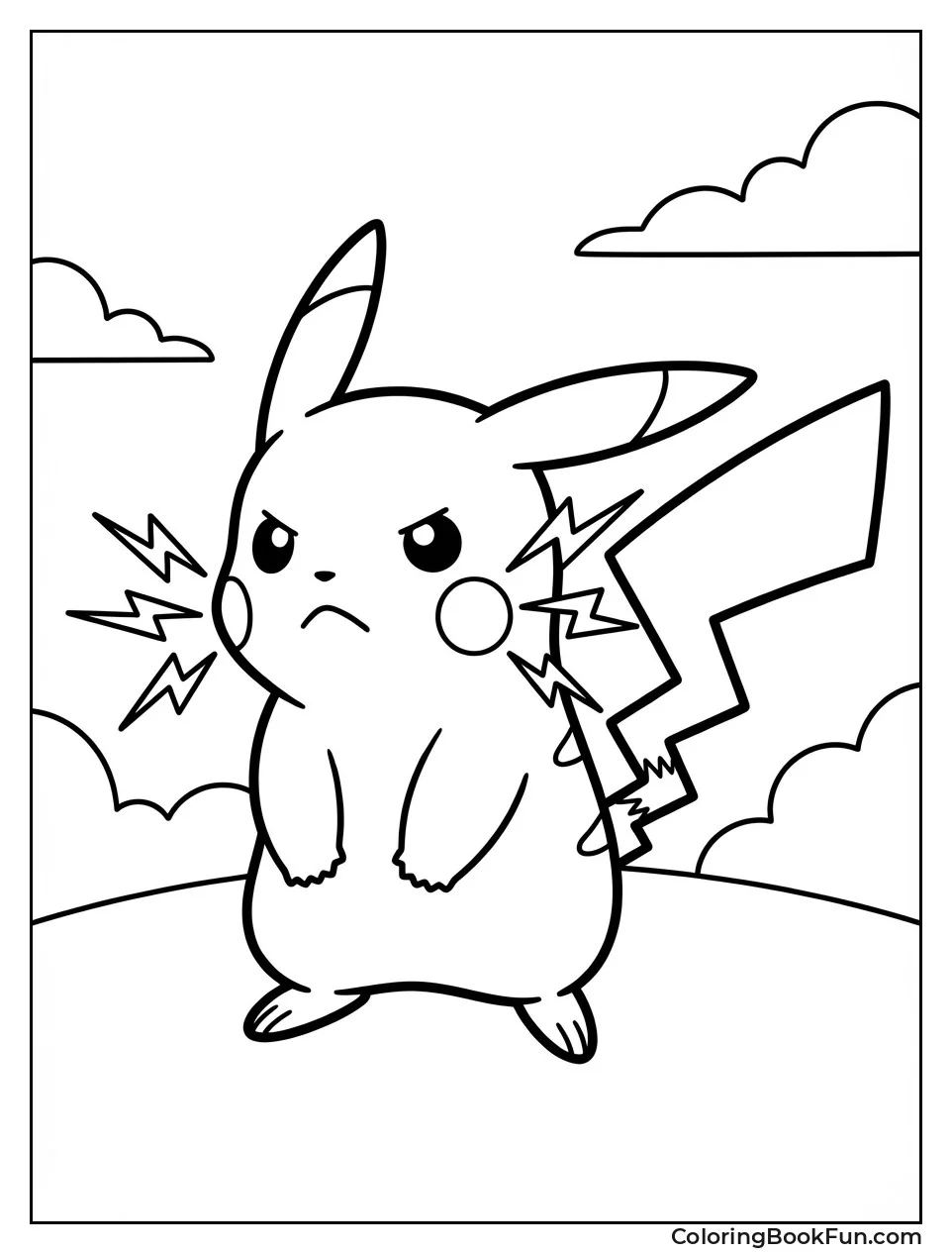 Angry Pikachu Sparks Cheeks