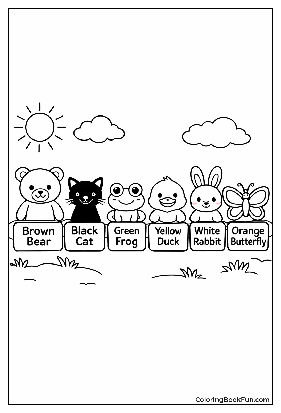 Animal Parade with Labels