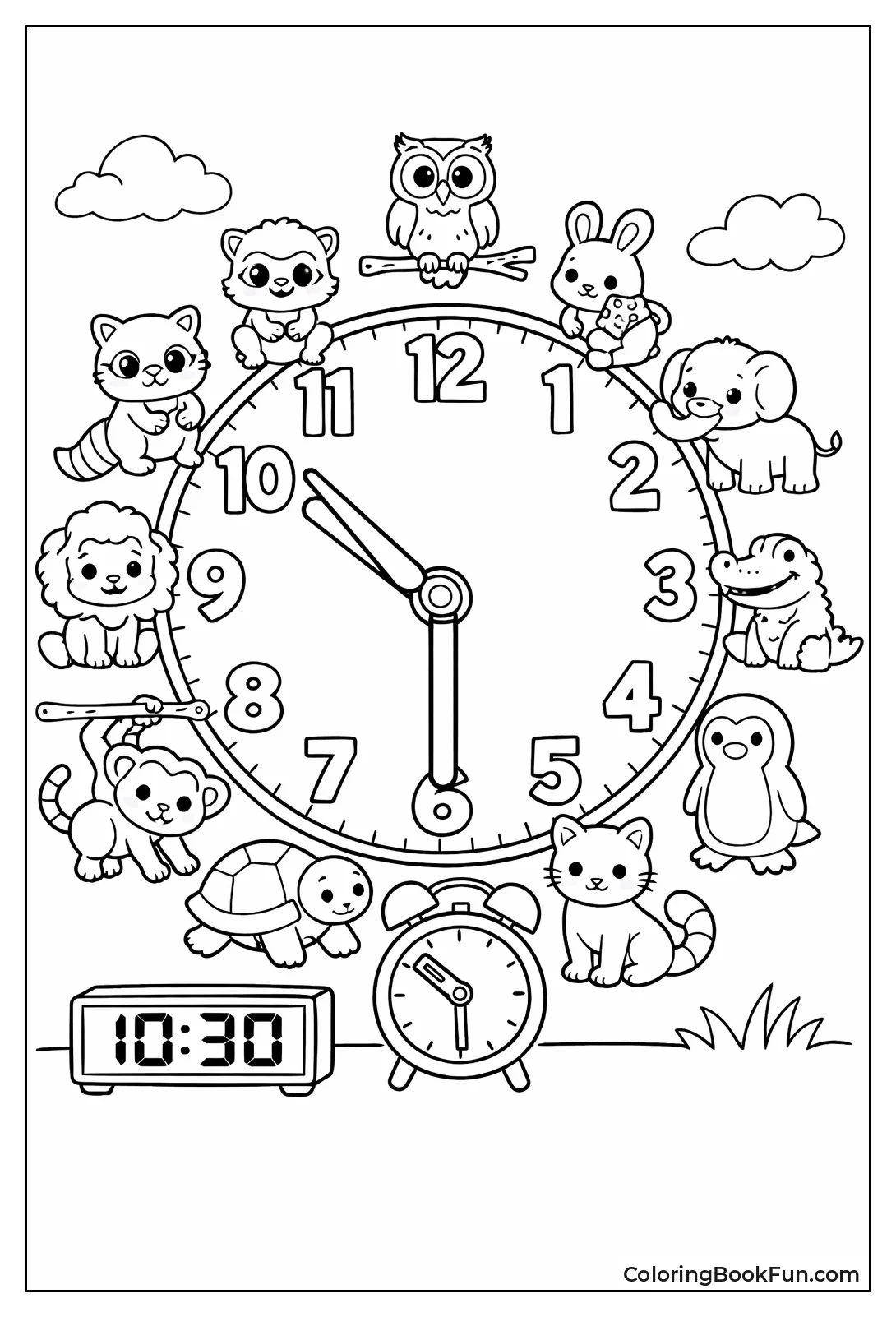 Animals at Clock Hours