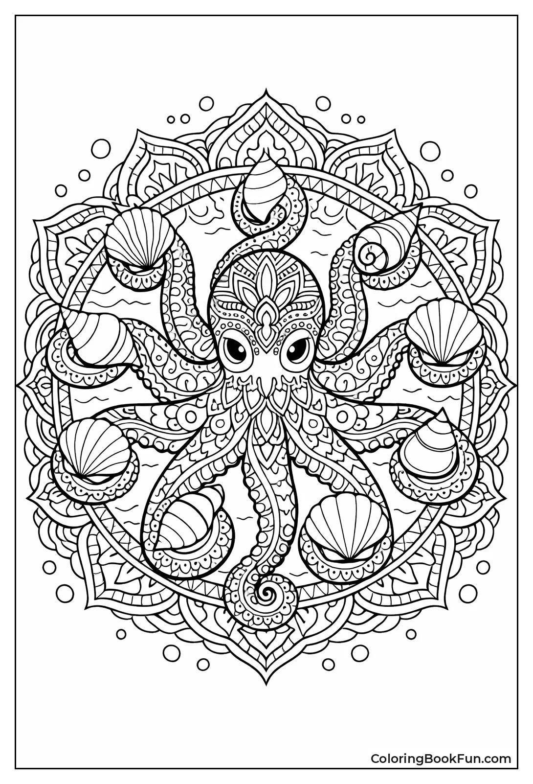 Octopus Arms Holding Shells