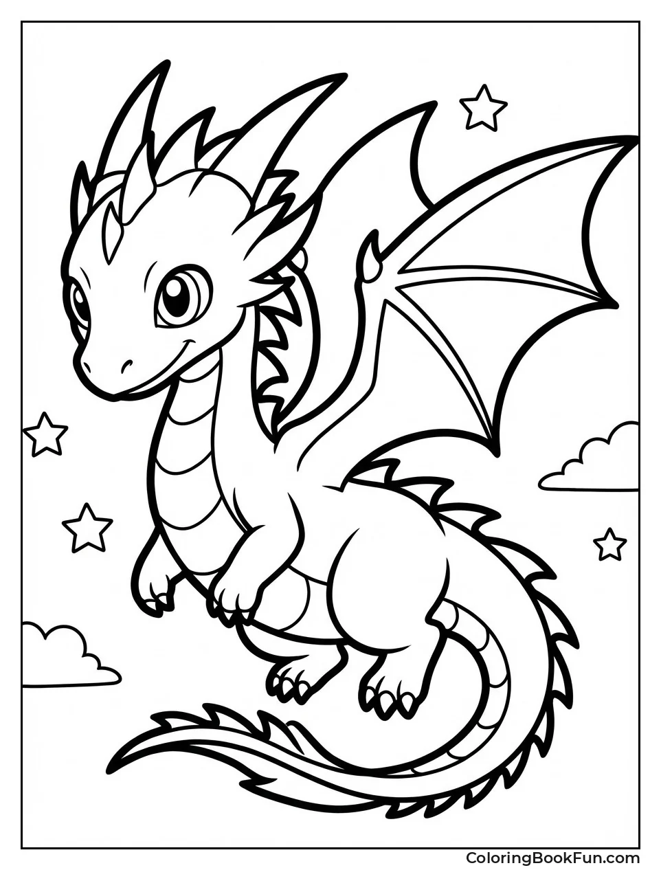 Anime Dragon with Spikes