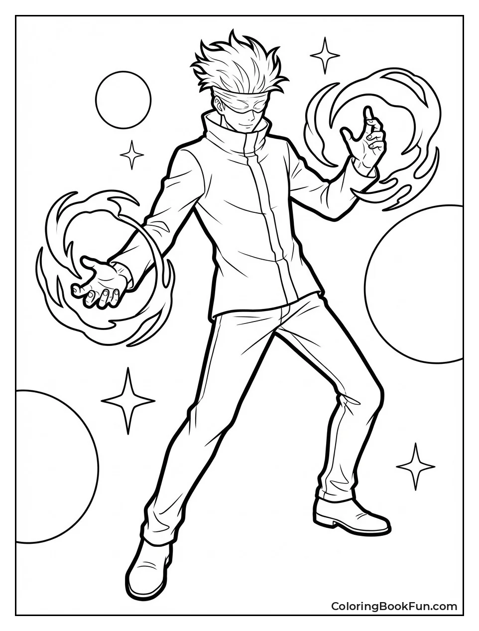 Anime Gojo Full Figure Stance