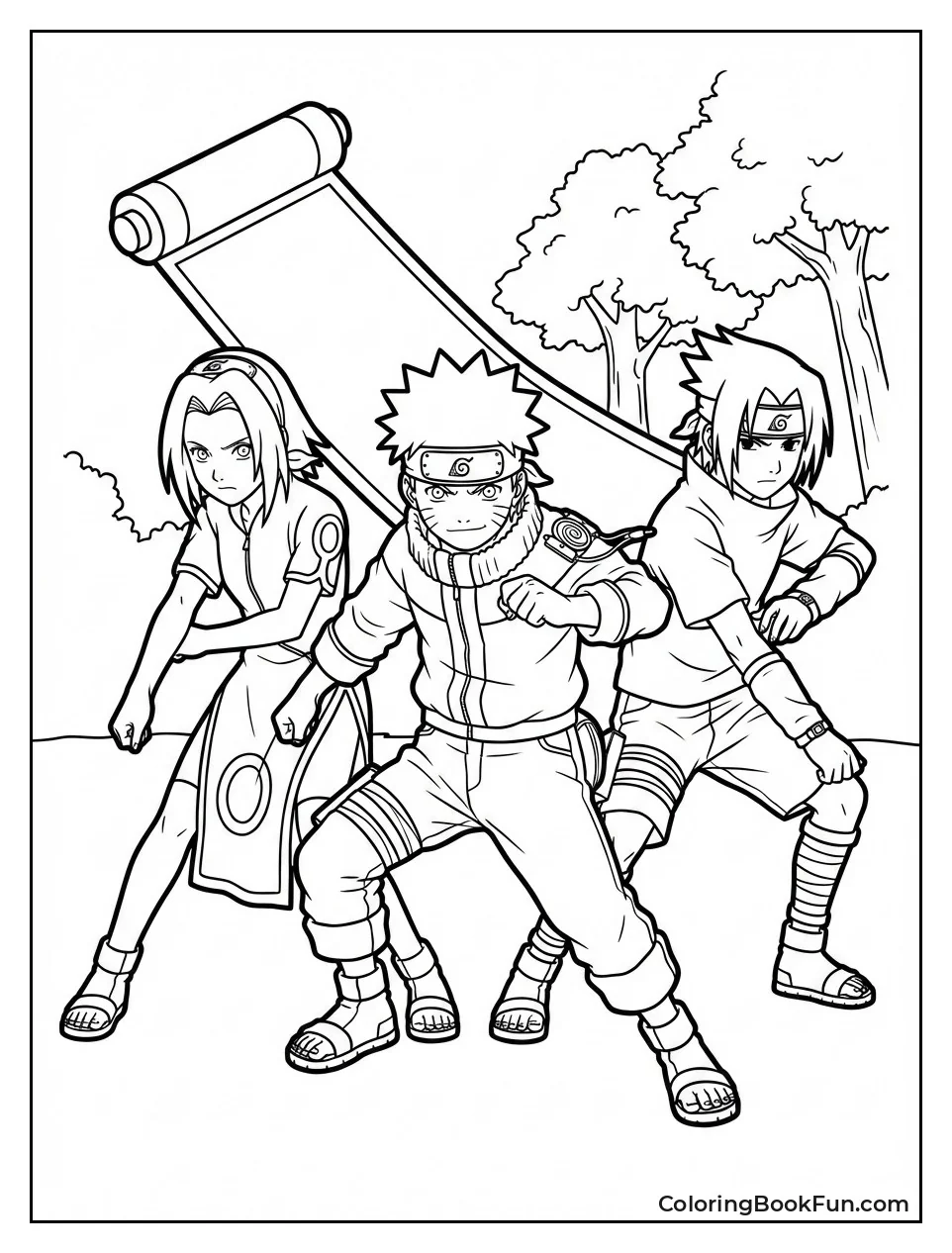 Anime Naruto with Friends