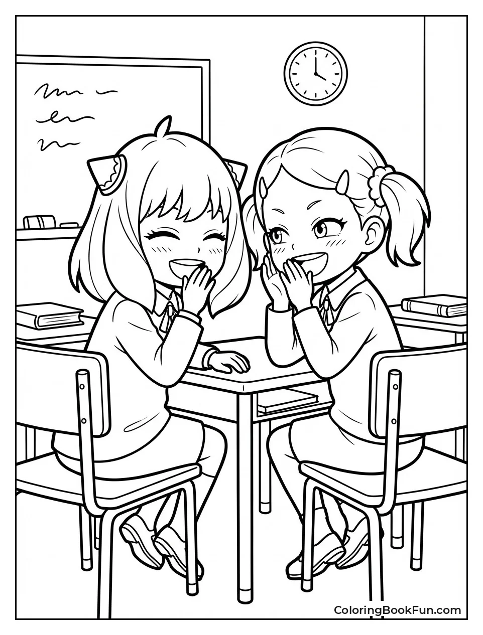 Anya and Becky Laughing