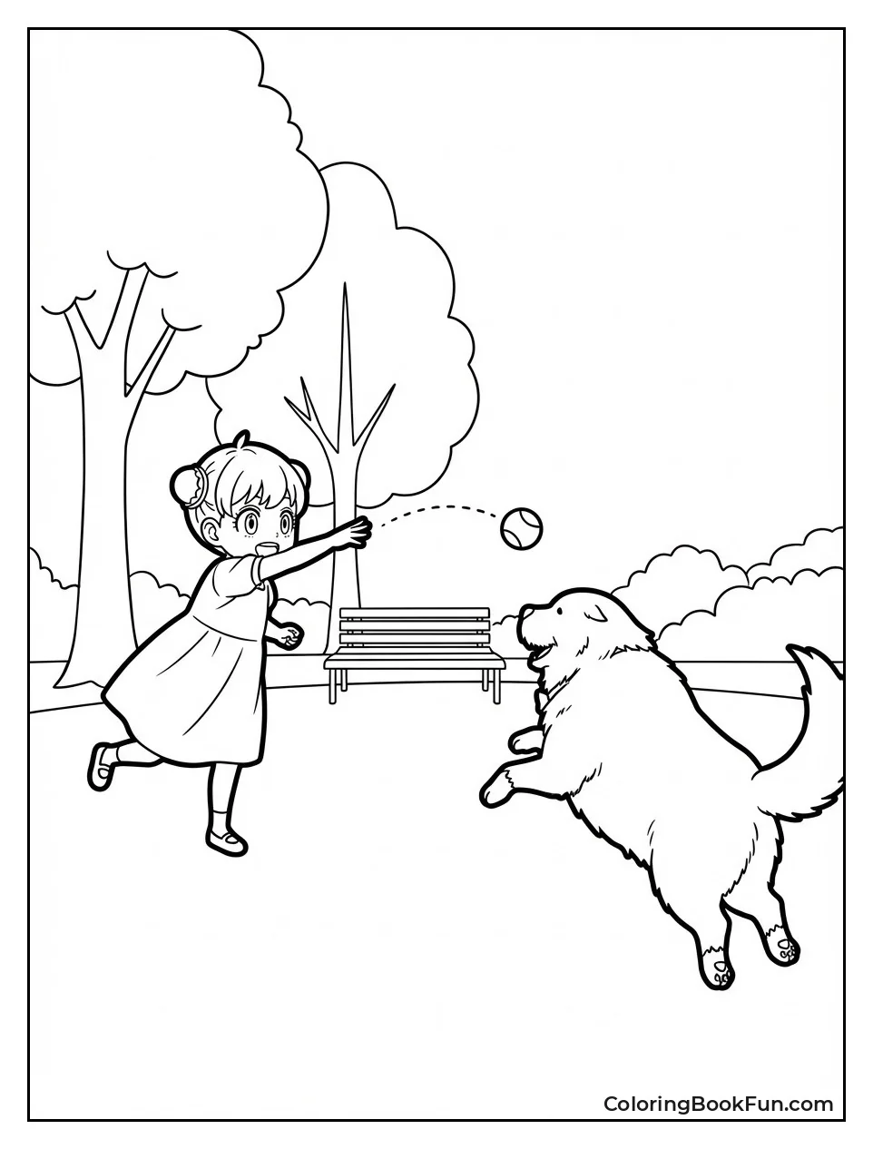 Anya Throws Ball to Bond