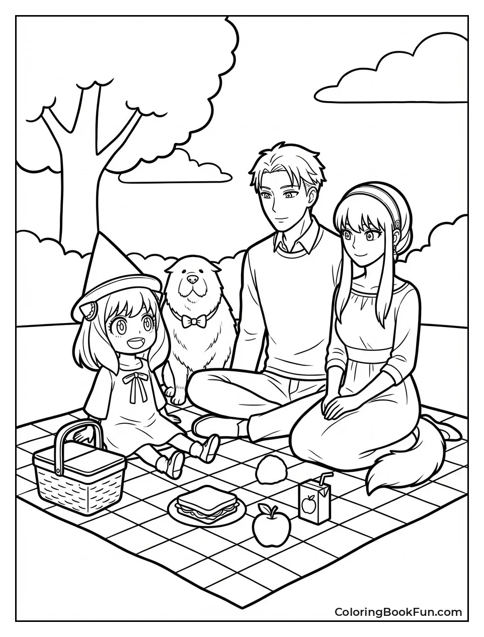 Anya Picnics in Park