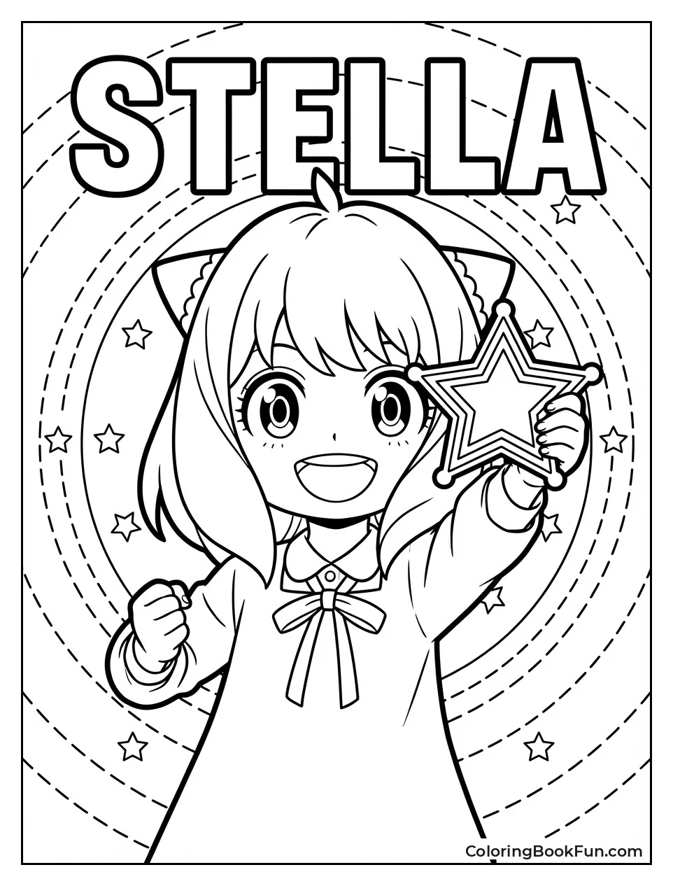 Anya Holds Stella Star
