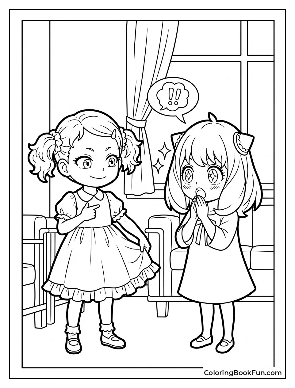 Becky Shows Dress to Anya