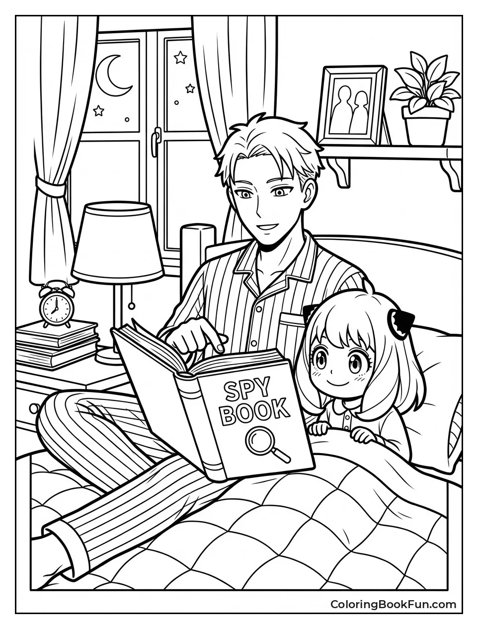 Loid Reads Story to Anya