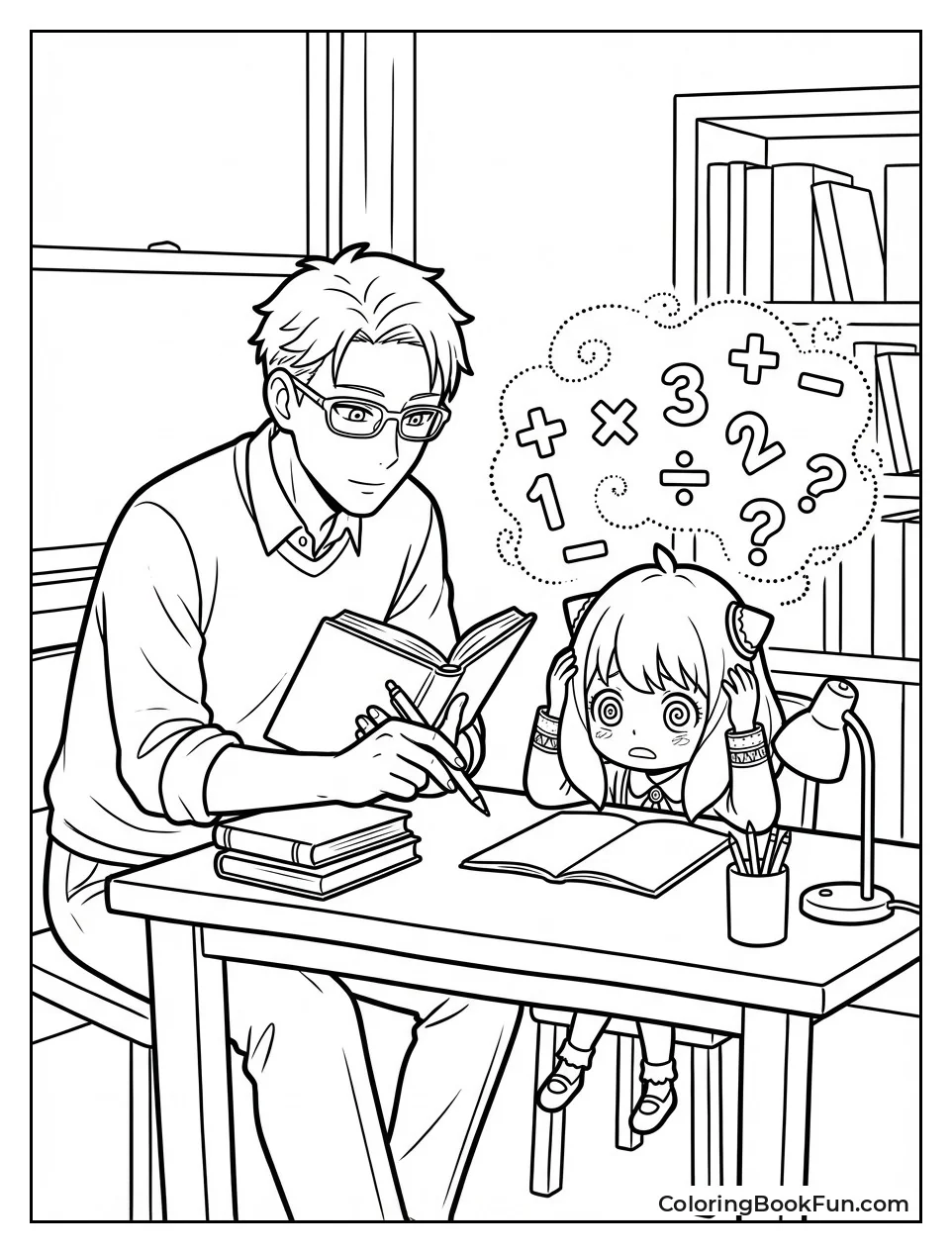 Anya Struggles with Study