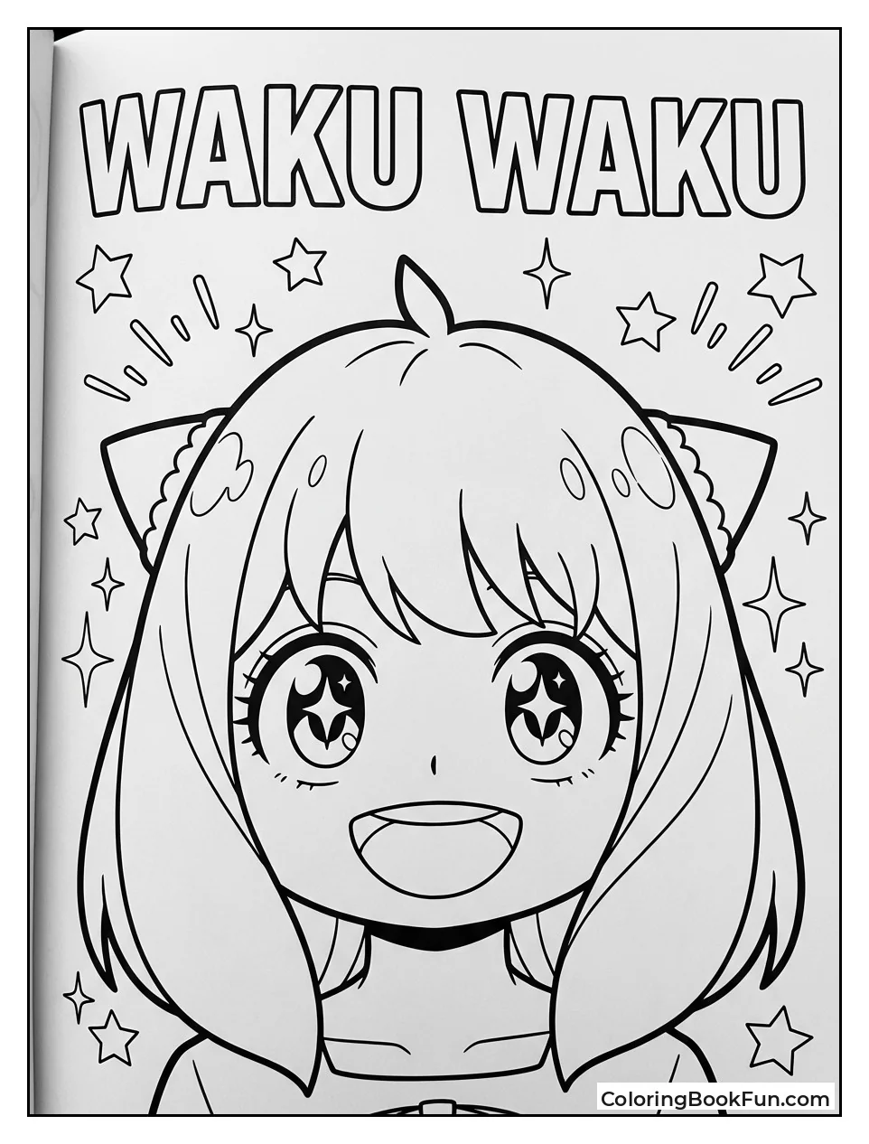 Excited Anya with Sparkles