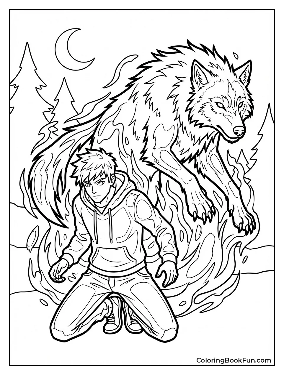 Aaron Transforms to Werewolf