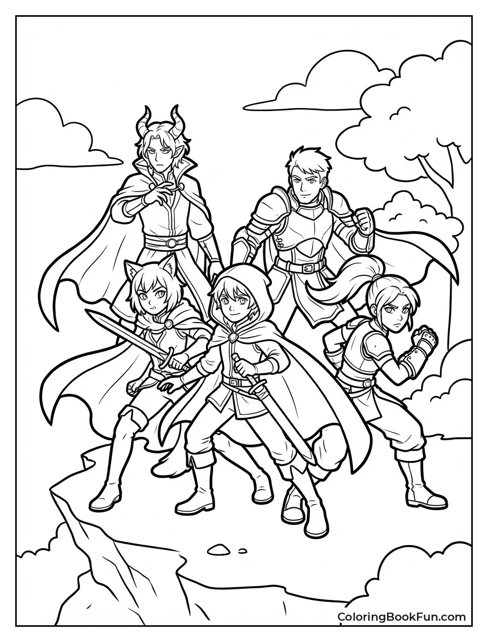 Daemons Squad Strikes Pose