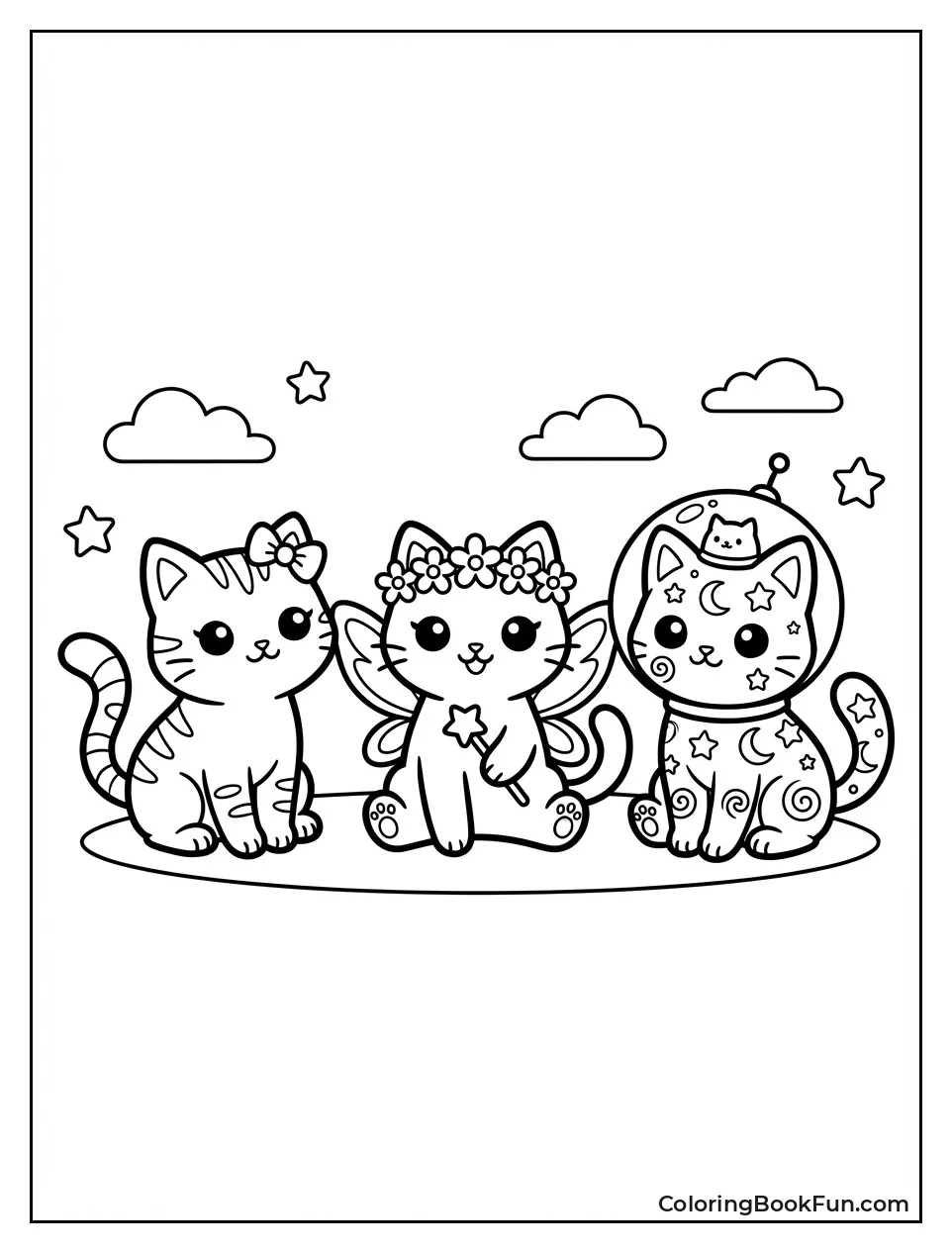 MeeMeow Friends Sit Together