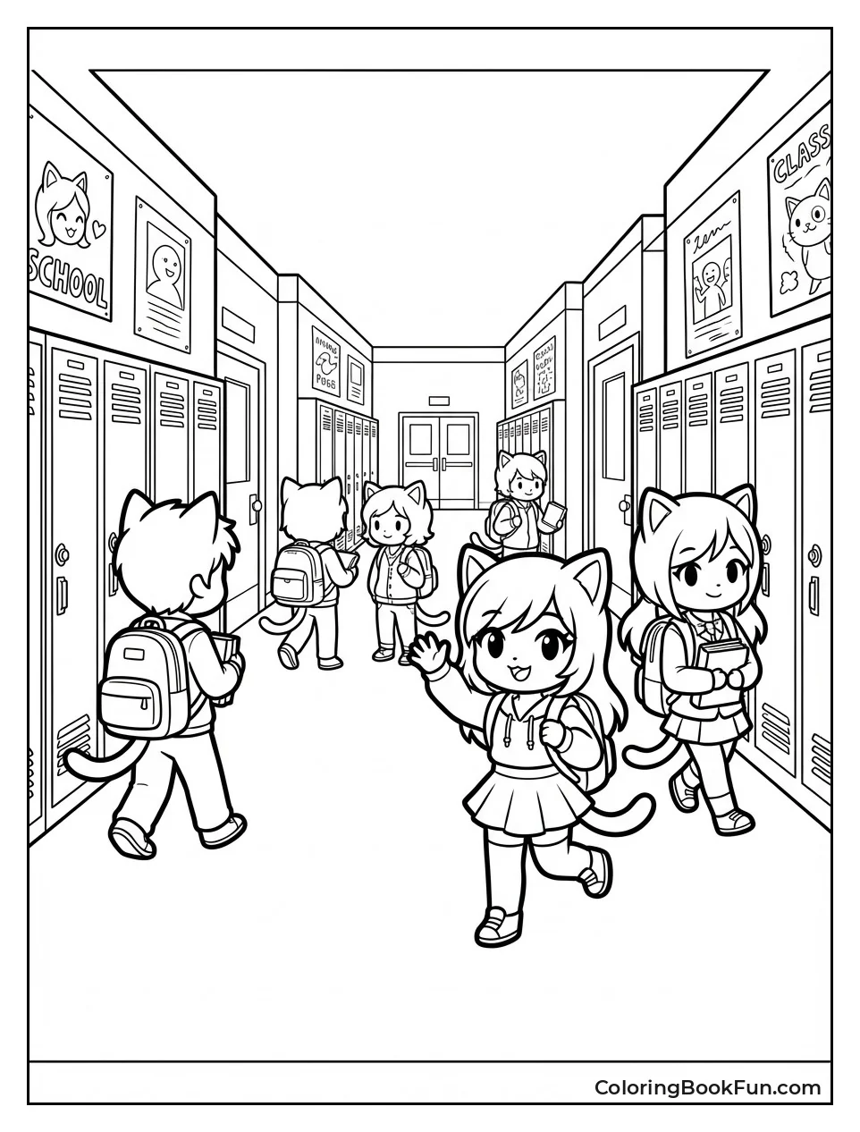 Busy Phoenix Drop Hallway