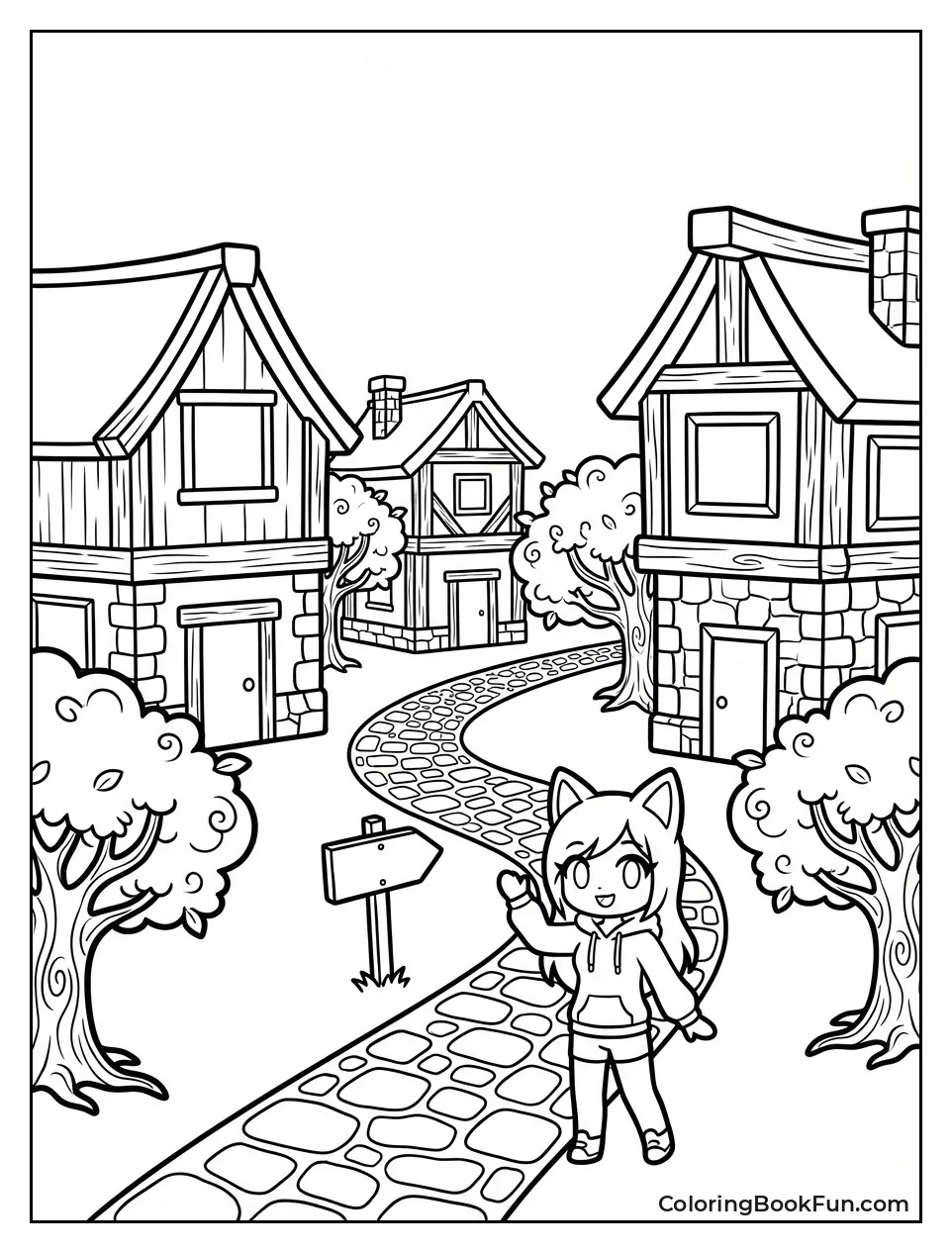 Phoenix Drop Village Path