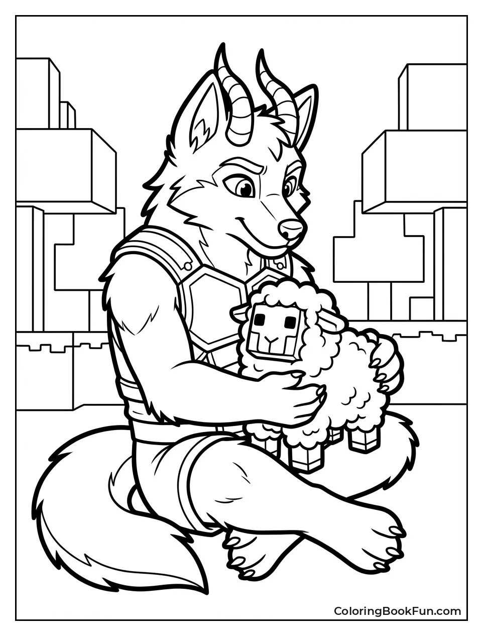 Pierce Cuddles Fluffy Sheep