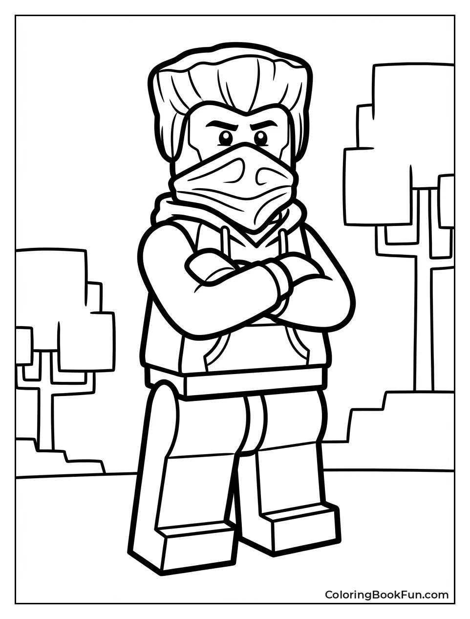 Zane Poses with Mask