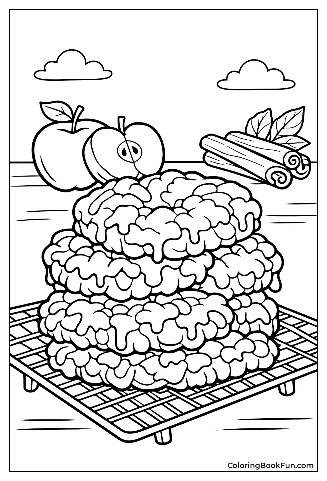 Stacked Glazed Apple Fritters