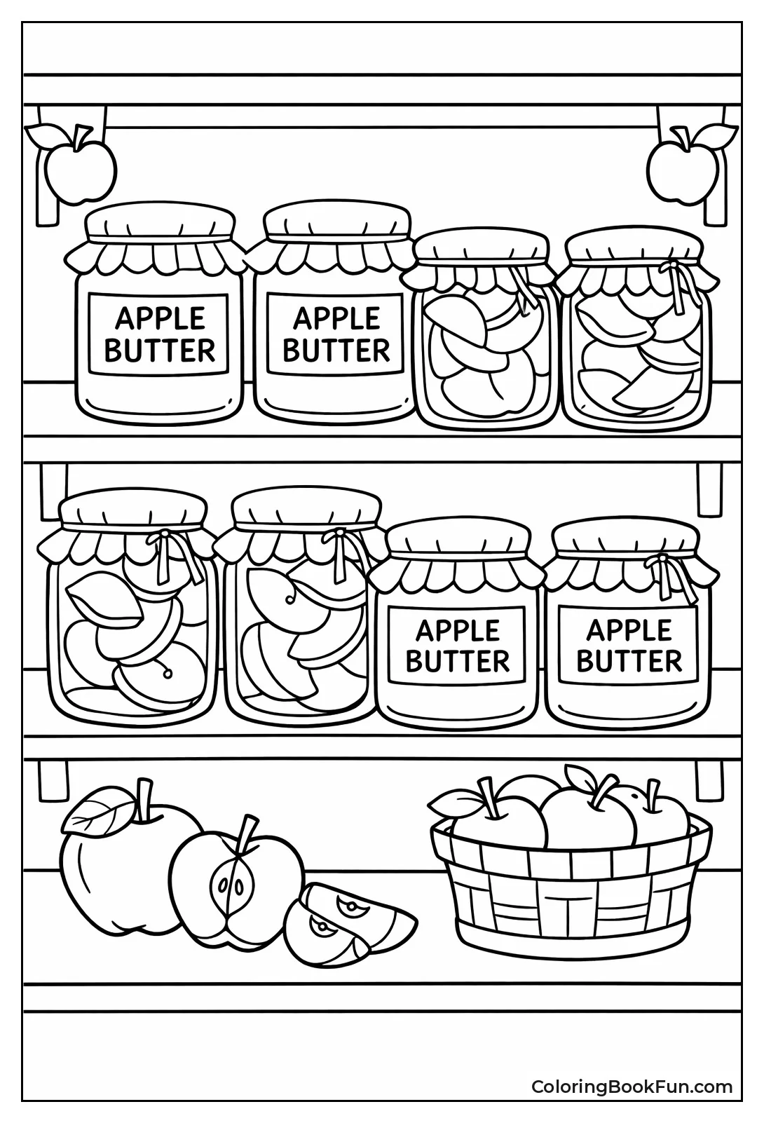 Jars of Apple Preserves