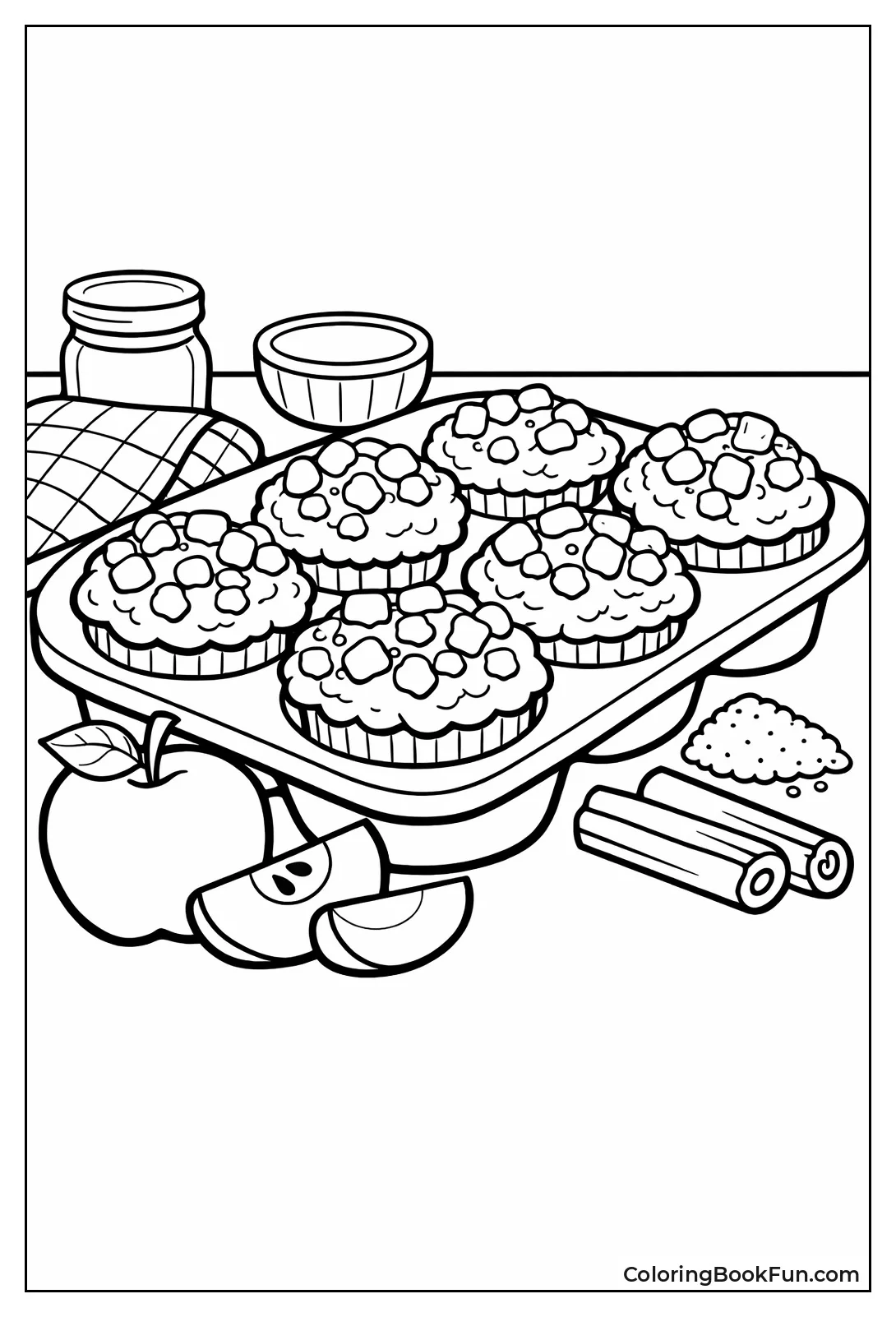 Apple Muffins in Tin