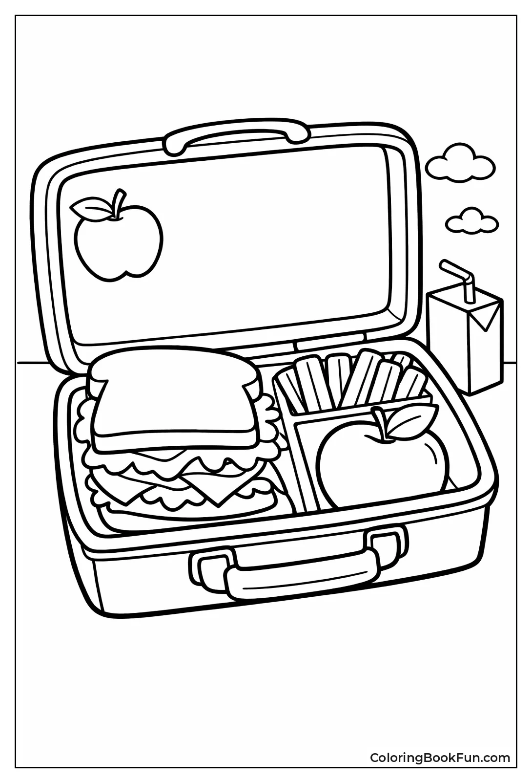 Lunchbox with Shiny Apple