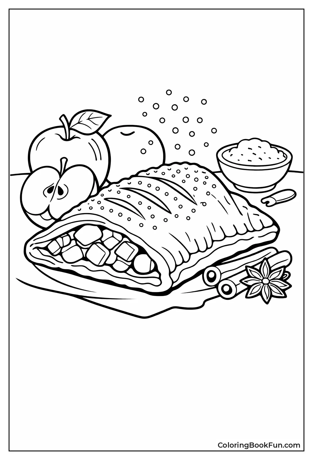 Flaky Apple Turnover Pastry