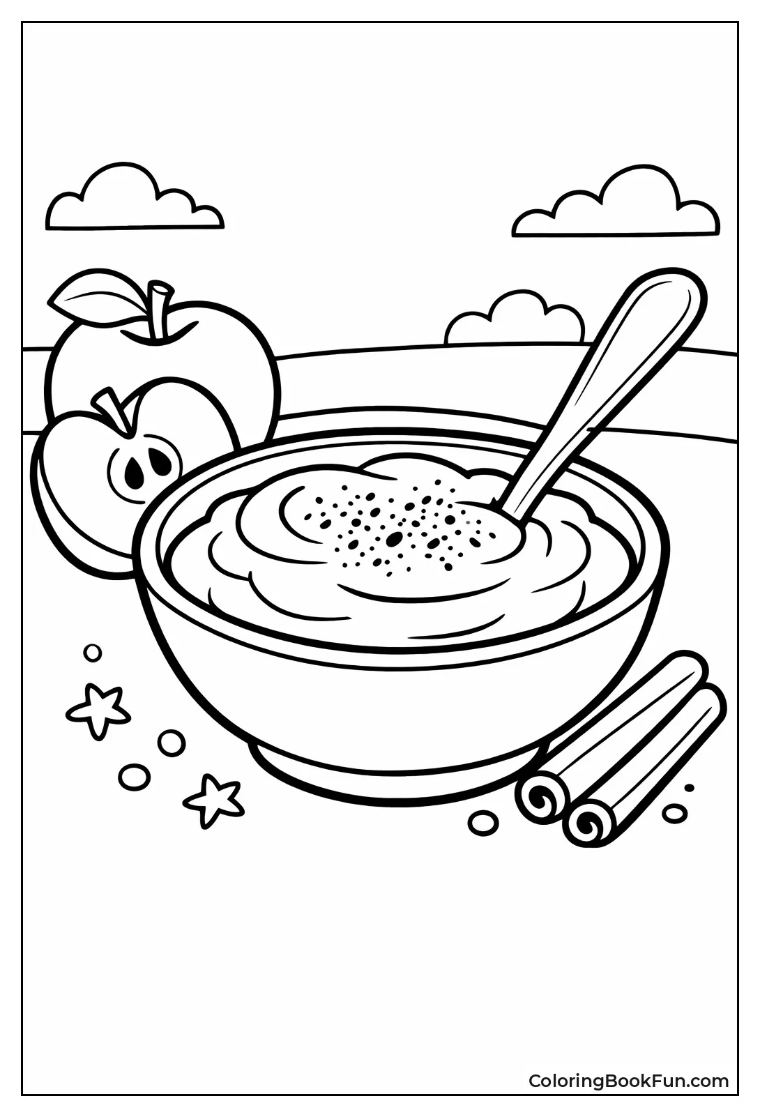 Cinnamon Applesauce in Bowl