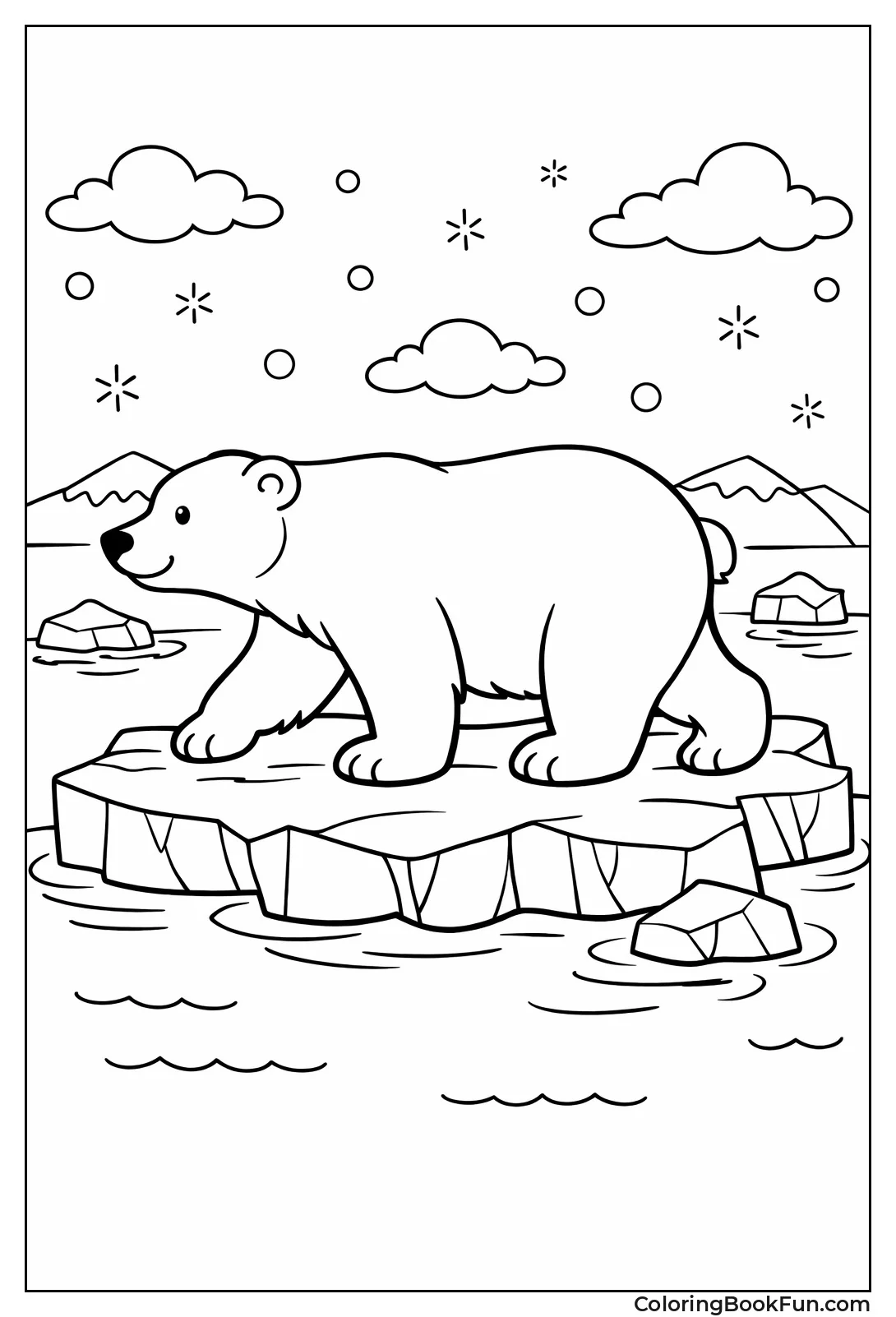 Polar Bear on Iceberg