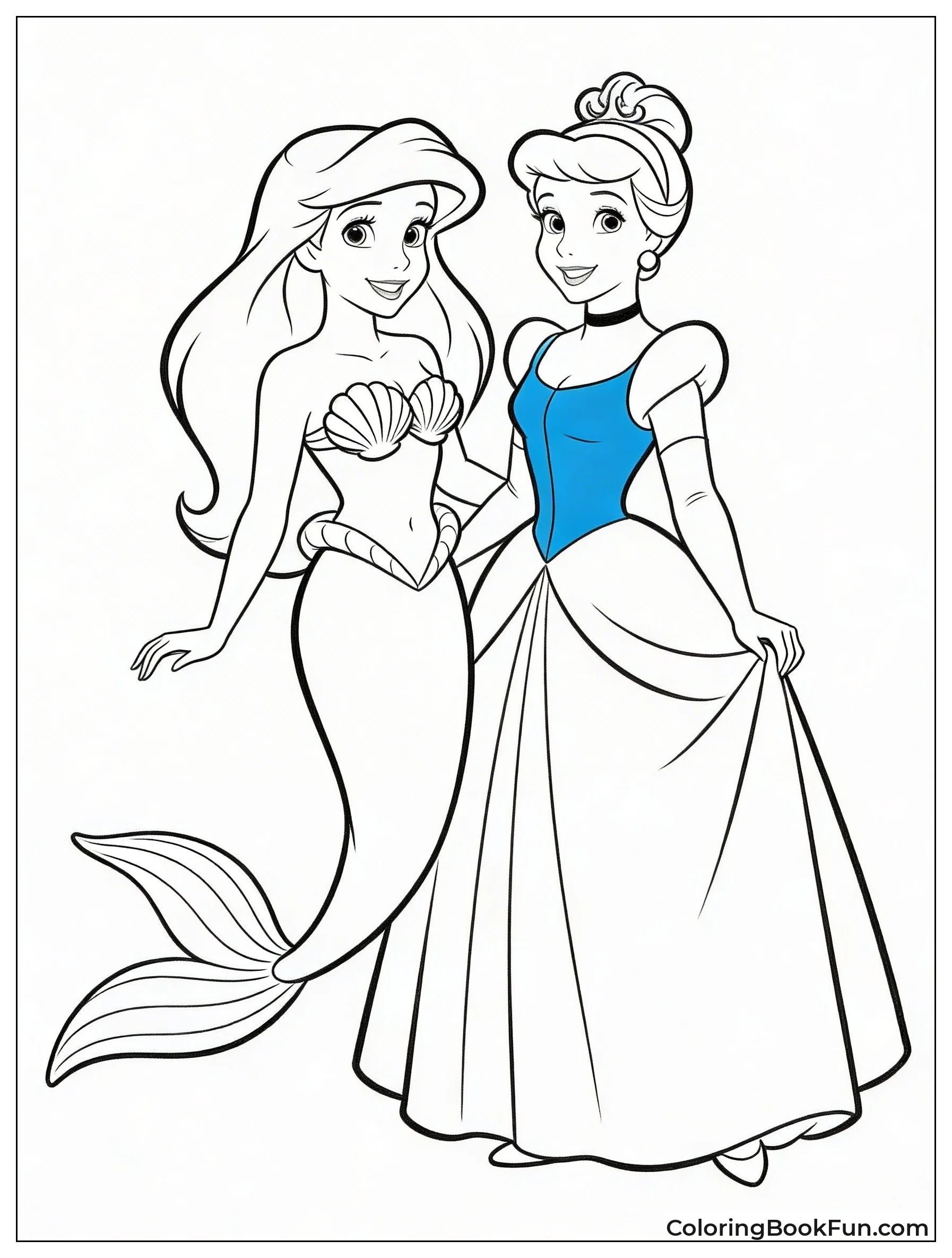 Ariel Smiles with Belle