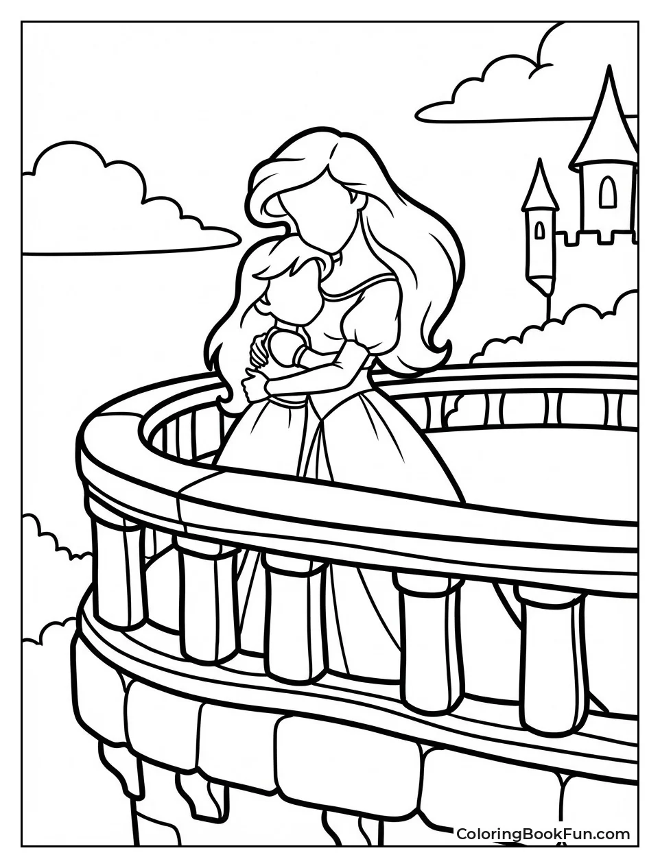 Ariel Hugging Daughter Melody