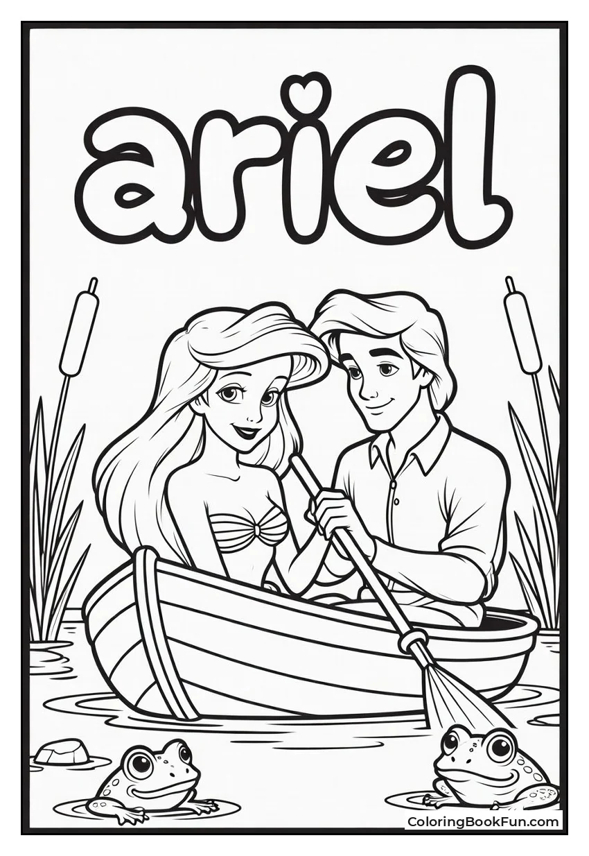 Ariel in Boat with Eric