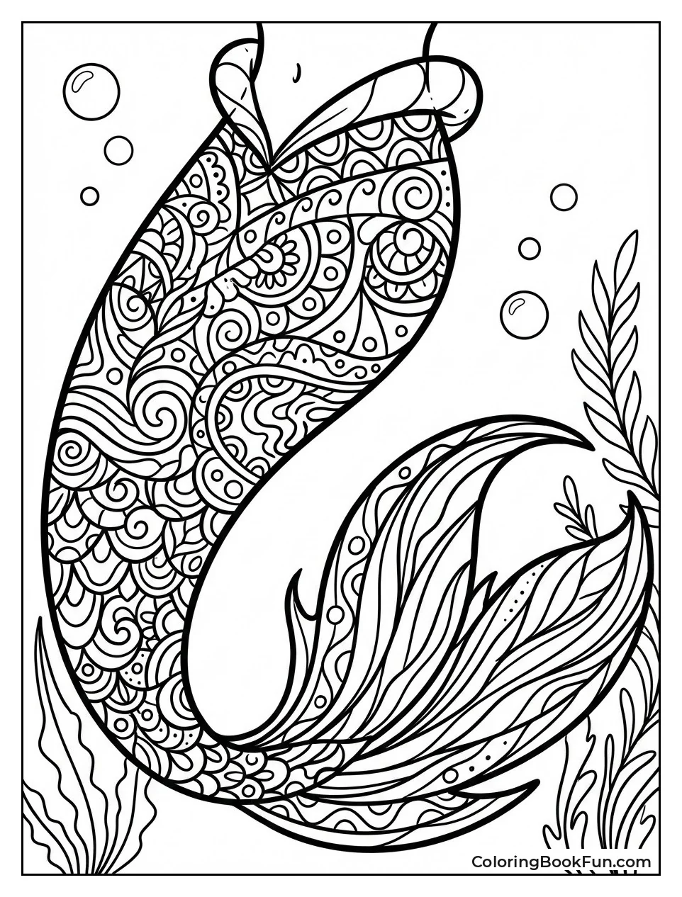 Ariel's Swirly Mermaid Tail