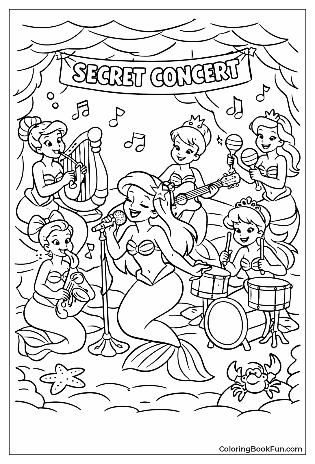 Ariel Playing Secret Band