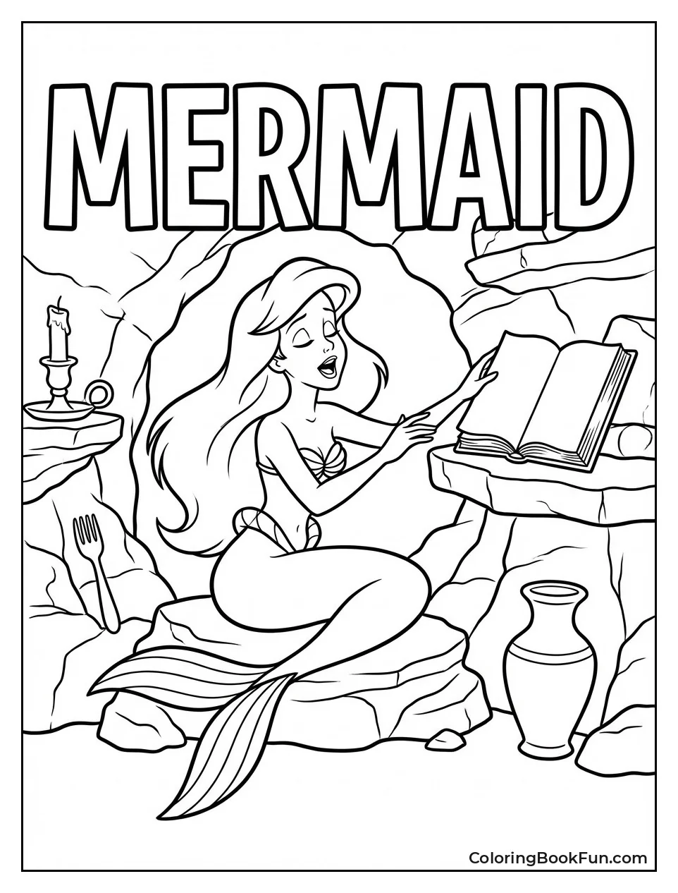 Ariel Reaching for Human Book