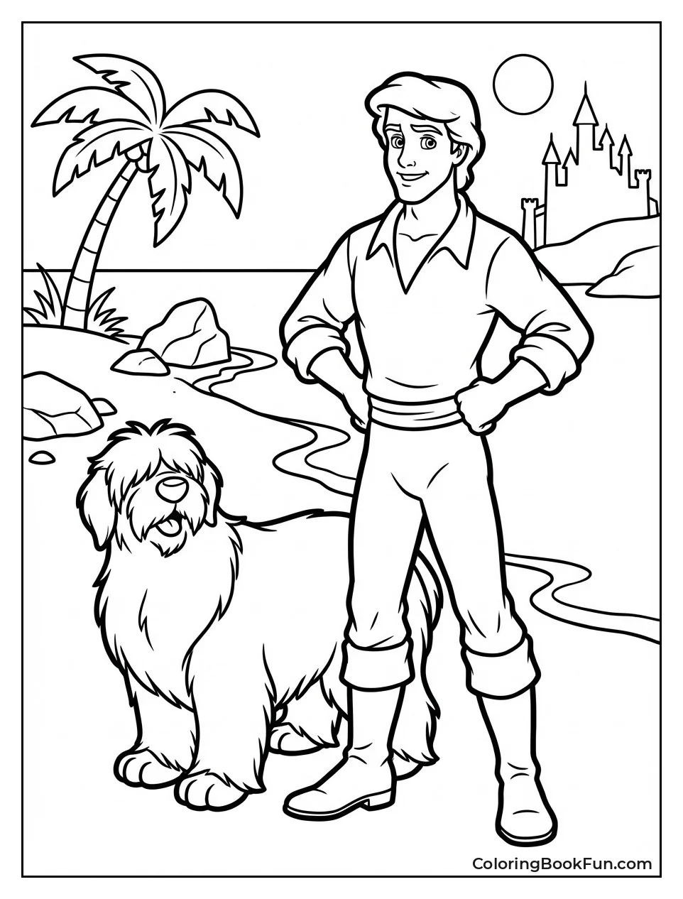 Prince Eric with Dog Max
