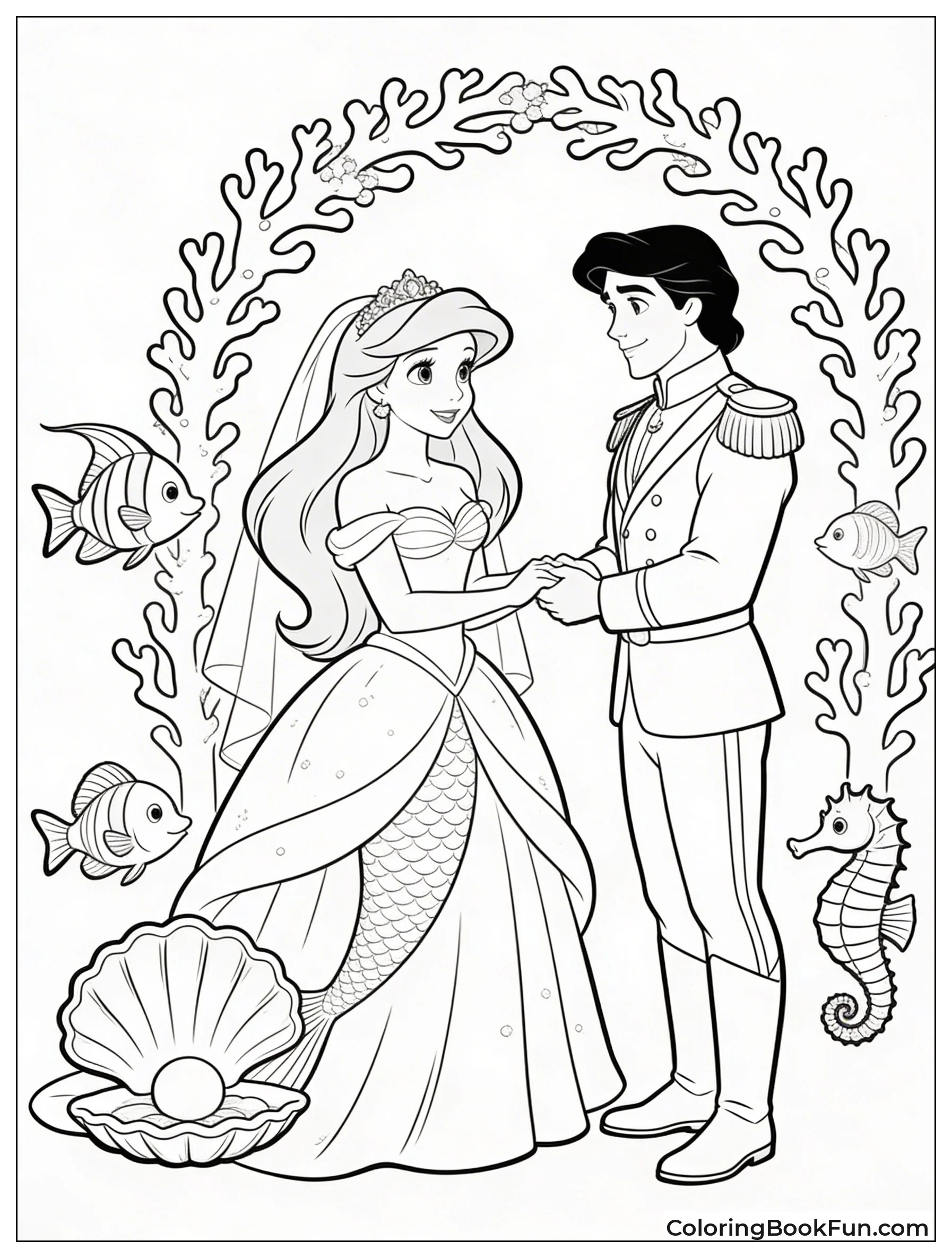 Ariel Marries Eric Underwater