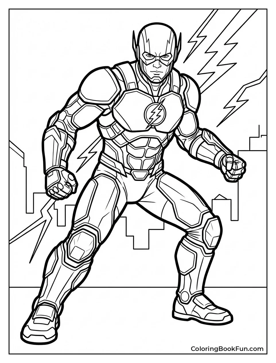 Flash Wears Armored Suit