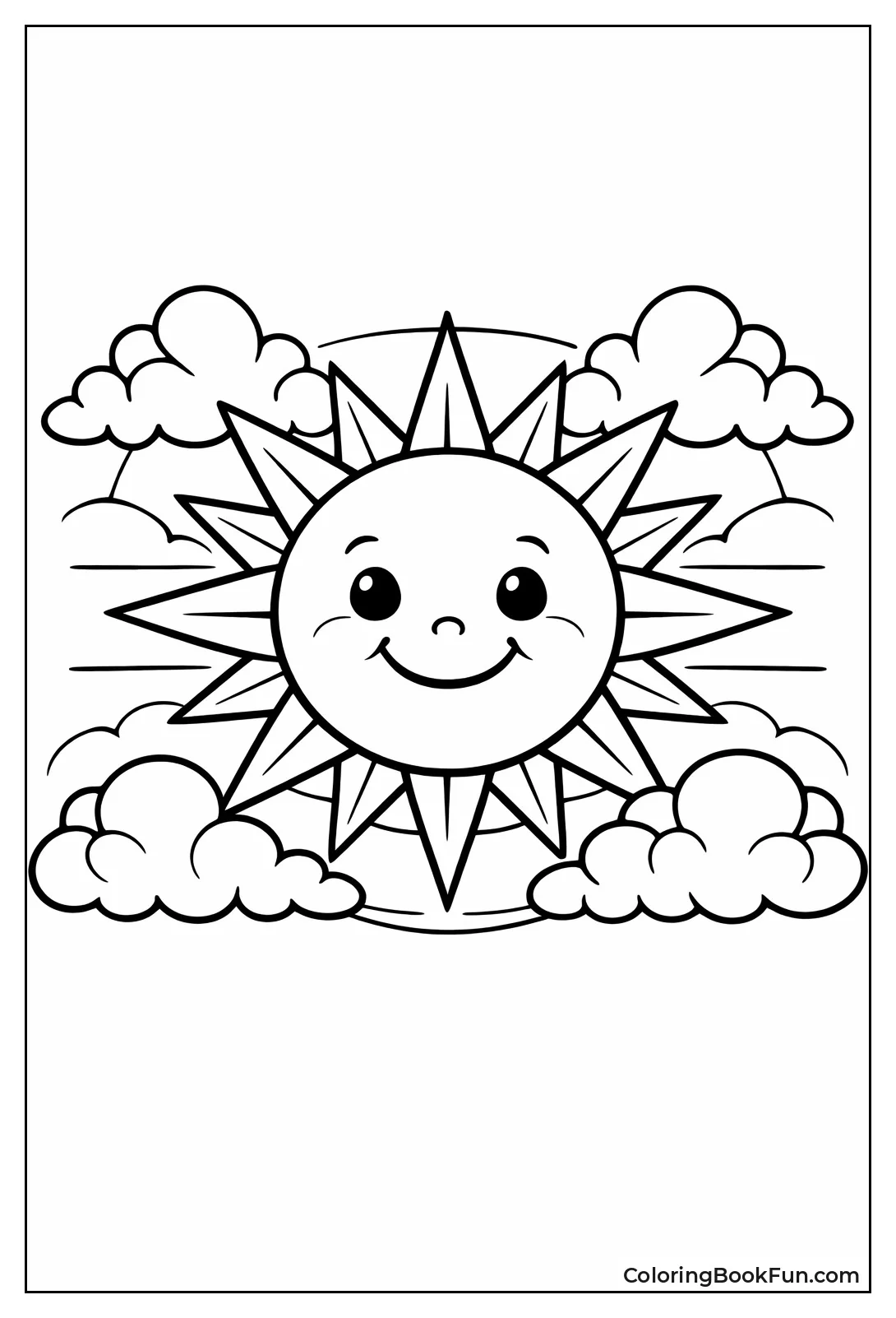 Art Deco Stylized Sun