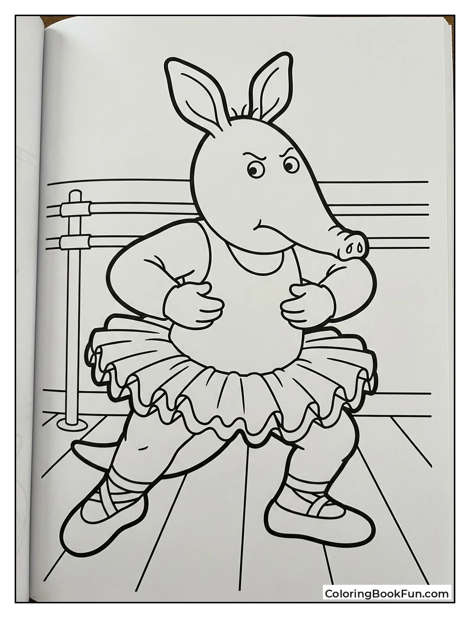 Binky Practices Ballet Plie