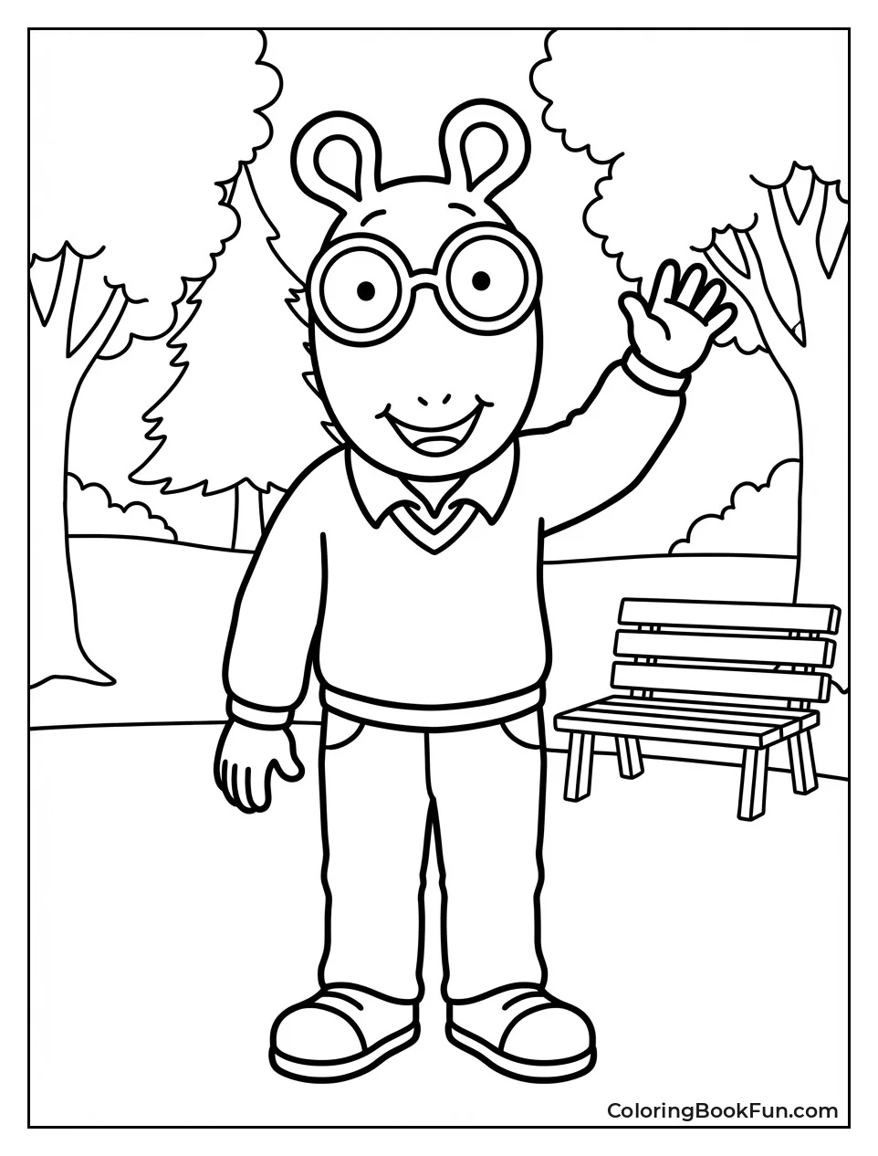 Arthur Read Strikes Classic Pose