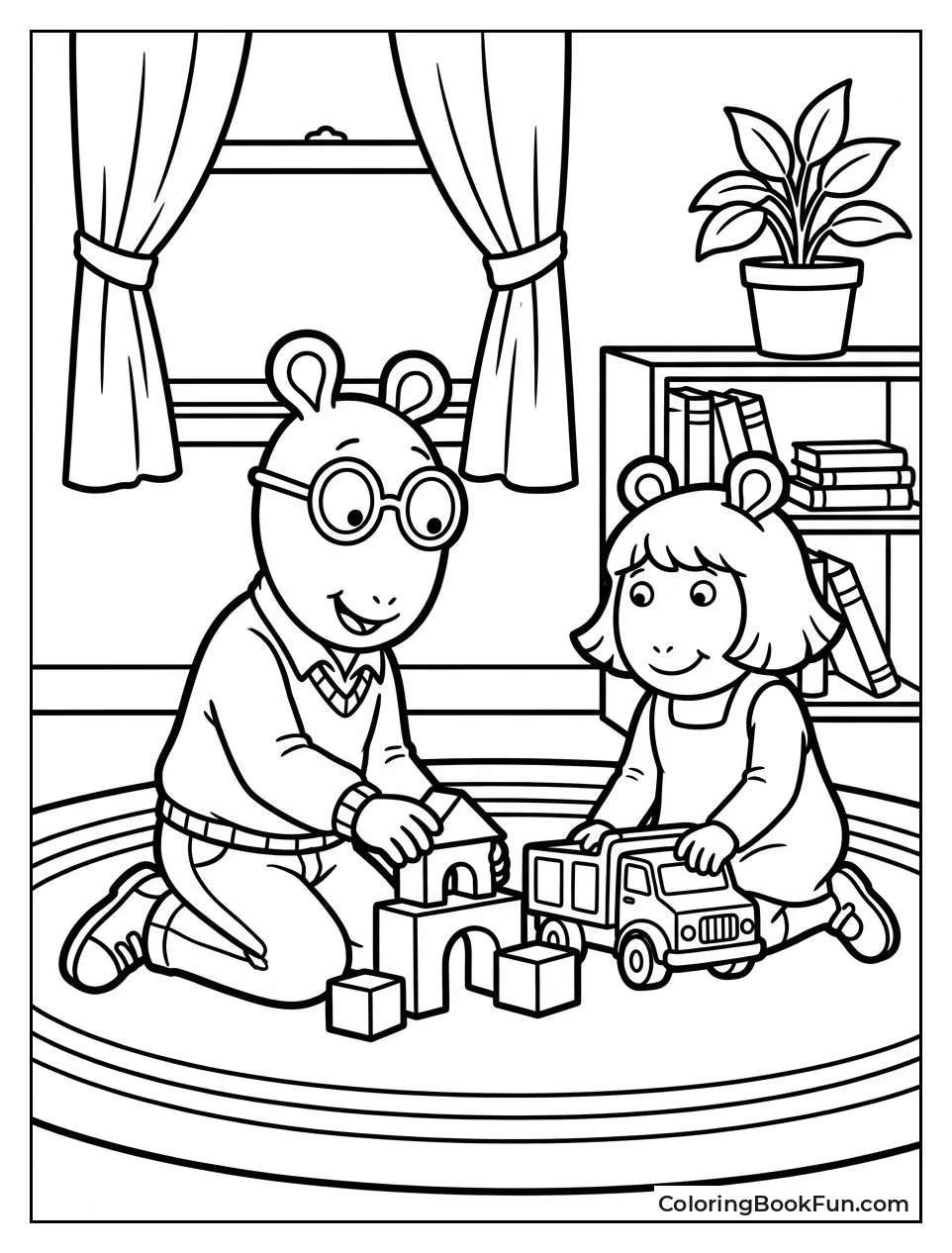 Arthur and D.W. Play