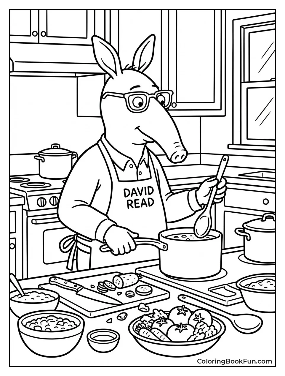 Dad Cooks Tasty Meal