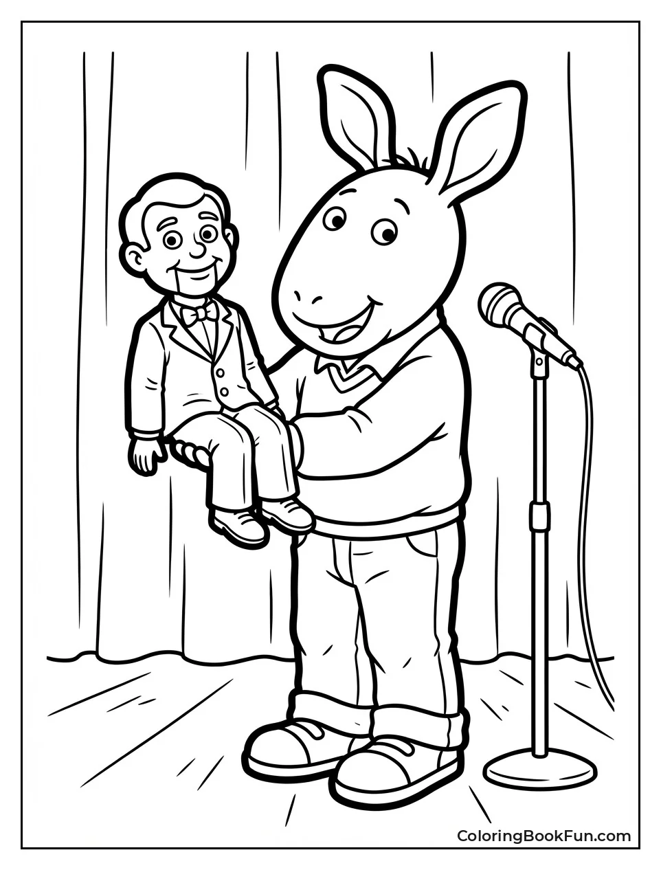 George Poses with Wally