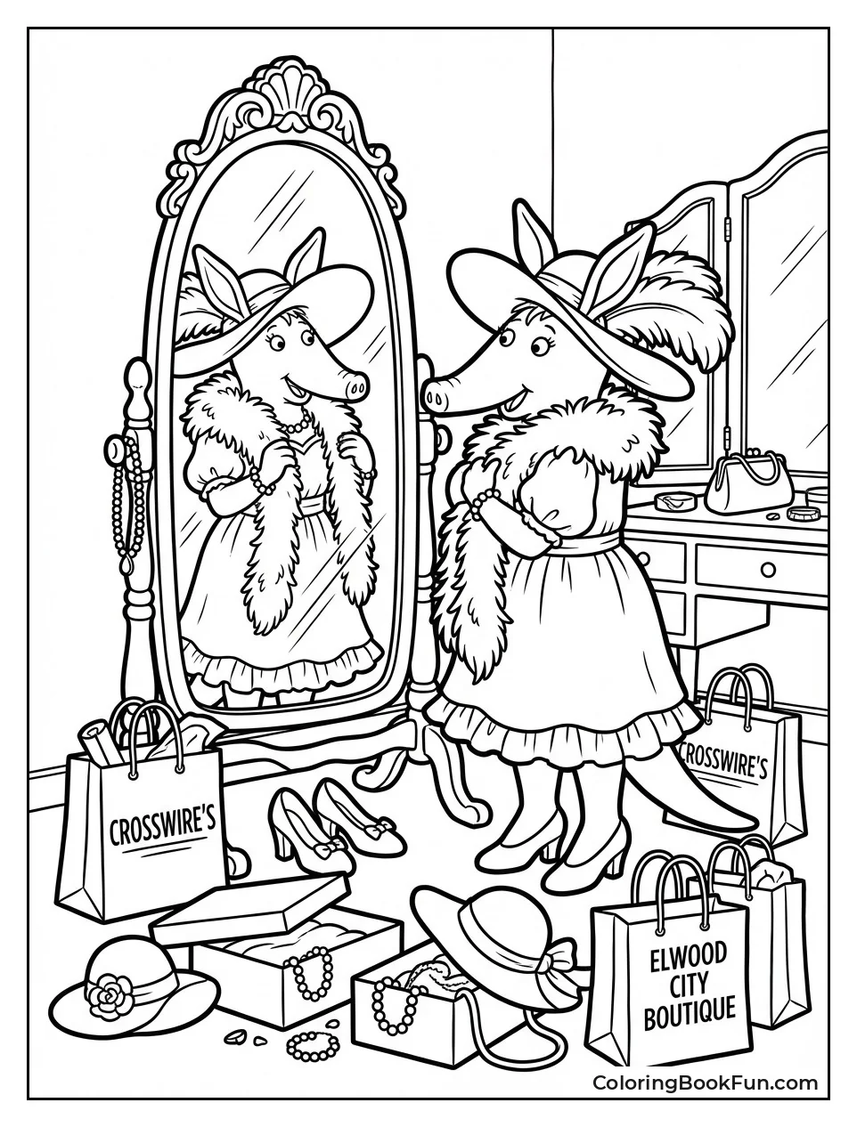 Muffy Models Fancy Outfit