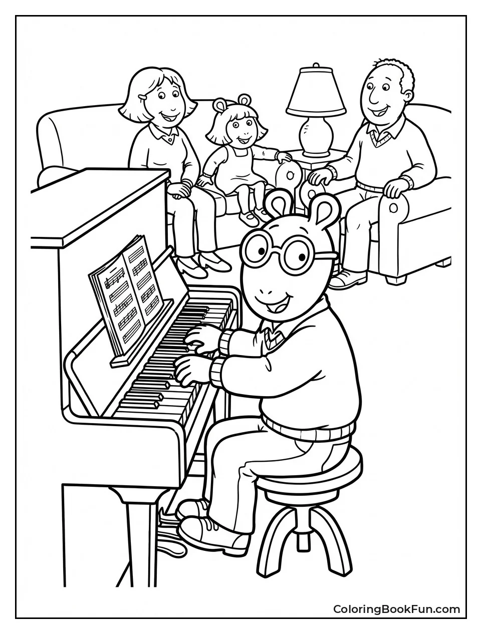 Arthur Plays Family Piano