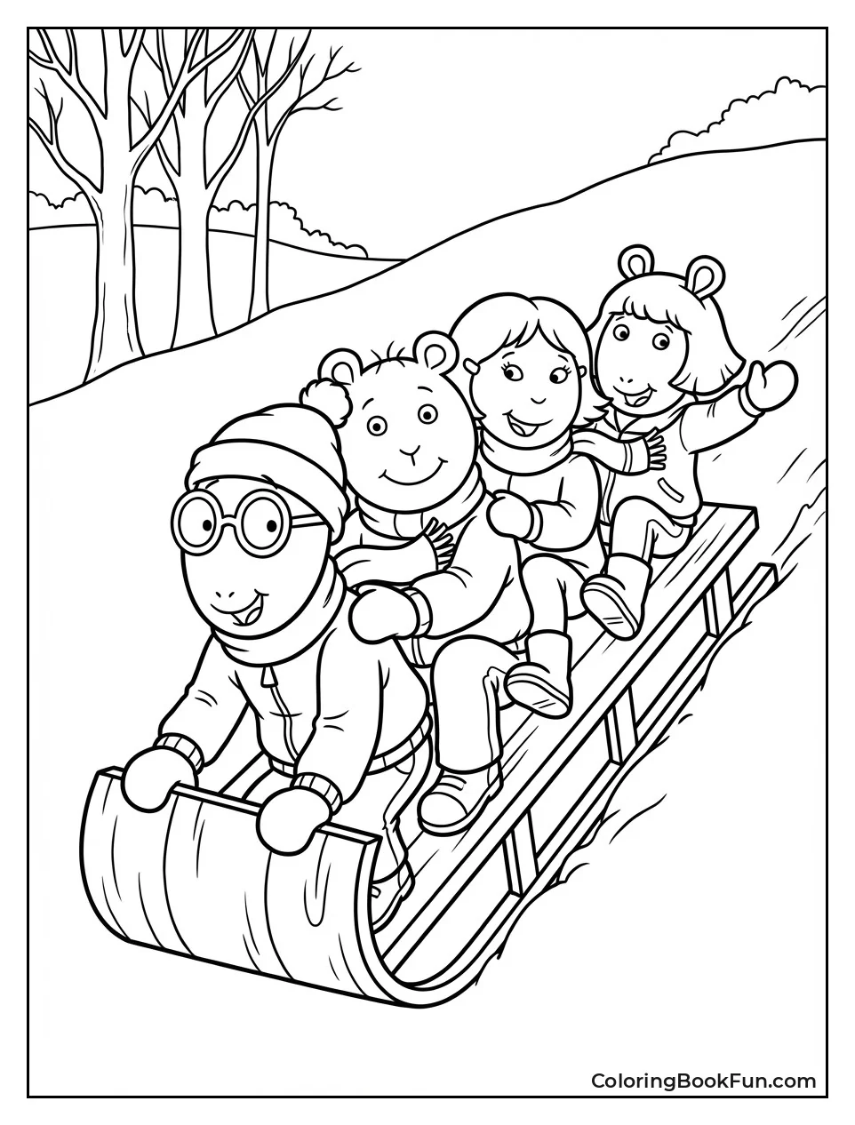 Gang Zooms down Hill