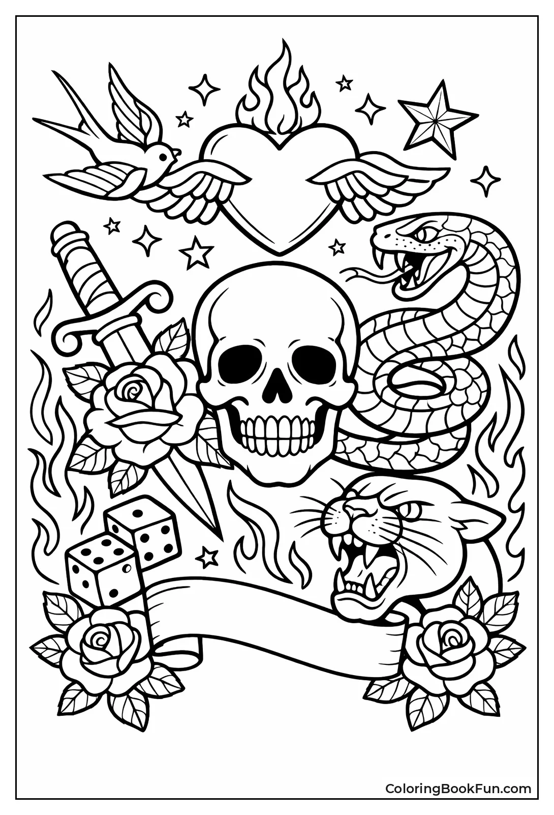 Abstract Artistic Tattoo Art