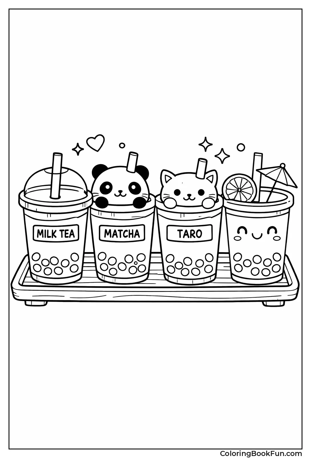 Tray of Assorted Boba