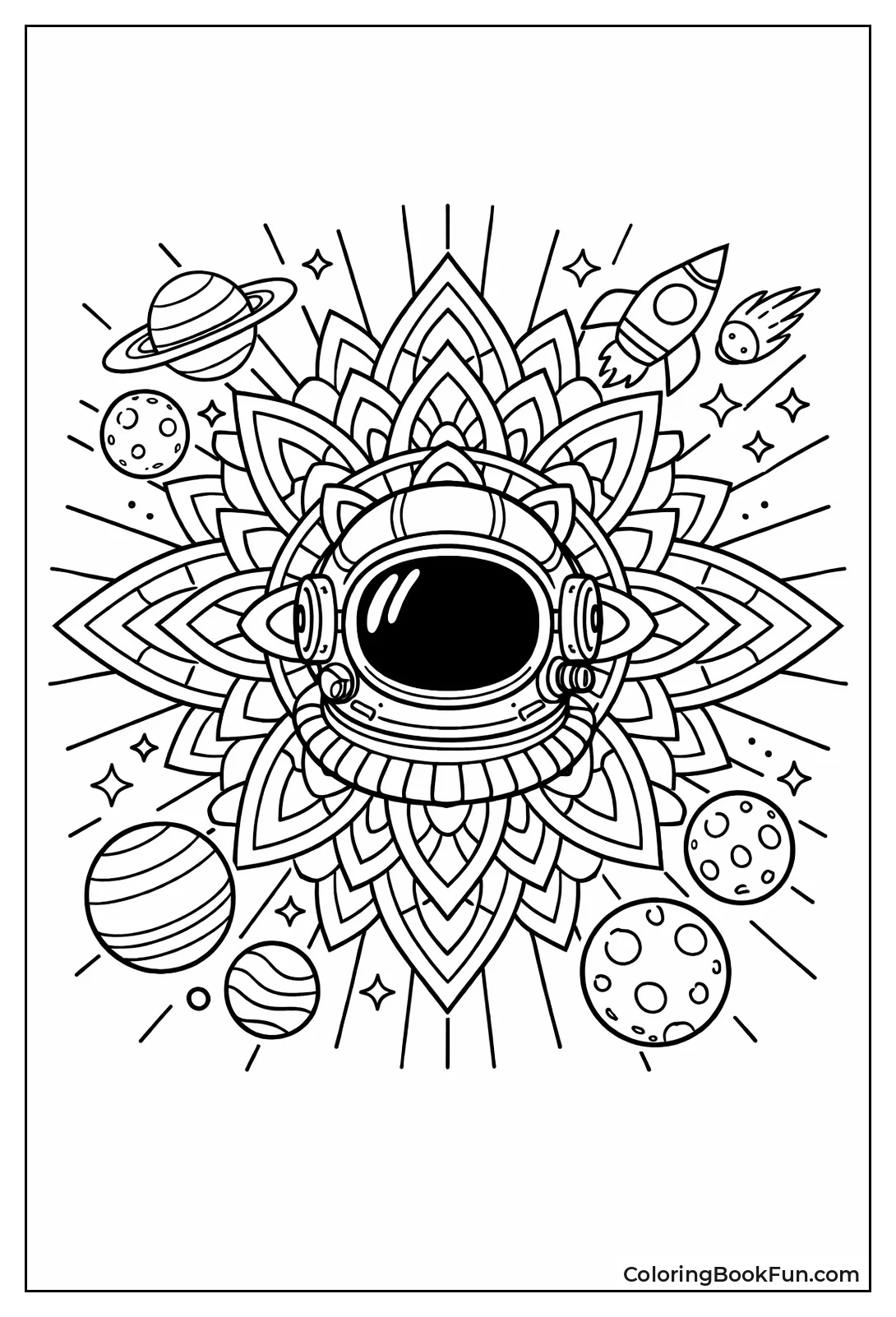 Mandala Design Space Helmet